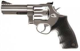 Taurus 608 Stainless 4" 357 Magnum Revolver - Stainless/Silver, 4" Barrel, 8 Rounds, Polymer Grips, 3-Dot Sights